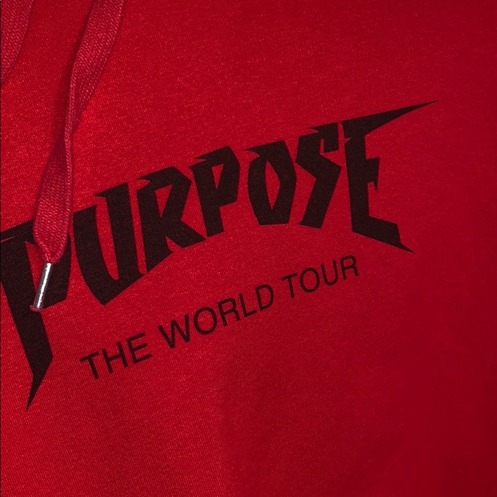 Purpose Justin Bieber crop top hoodie